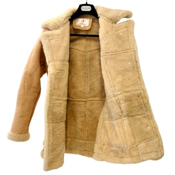 THE LEATHER GEMS~100% LAMBSKIN SUEDE SHEARLING WOMENS COAT Size Small  LIKE NEW - Picture 3 of 5